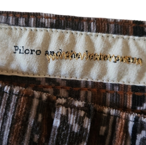ANTHROPOLOGIE PILCRO SERIF PRINTED CORDUROY PANTS WOMEN'S SIZE 30 - Picture 6 of 9